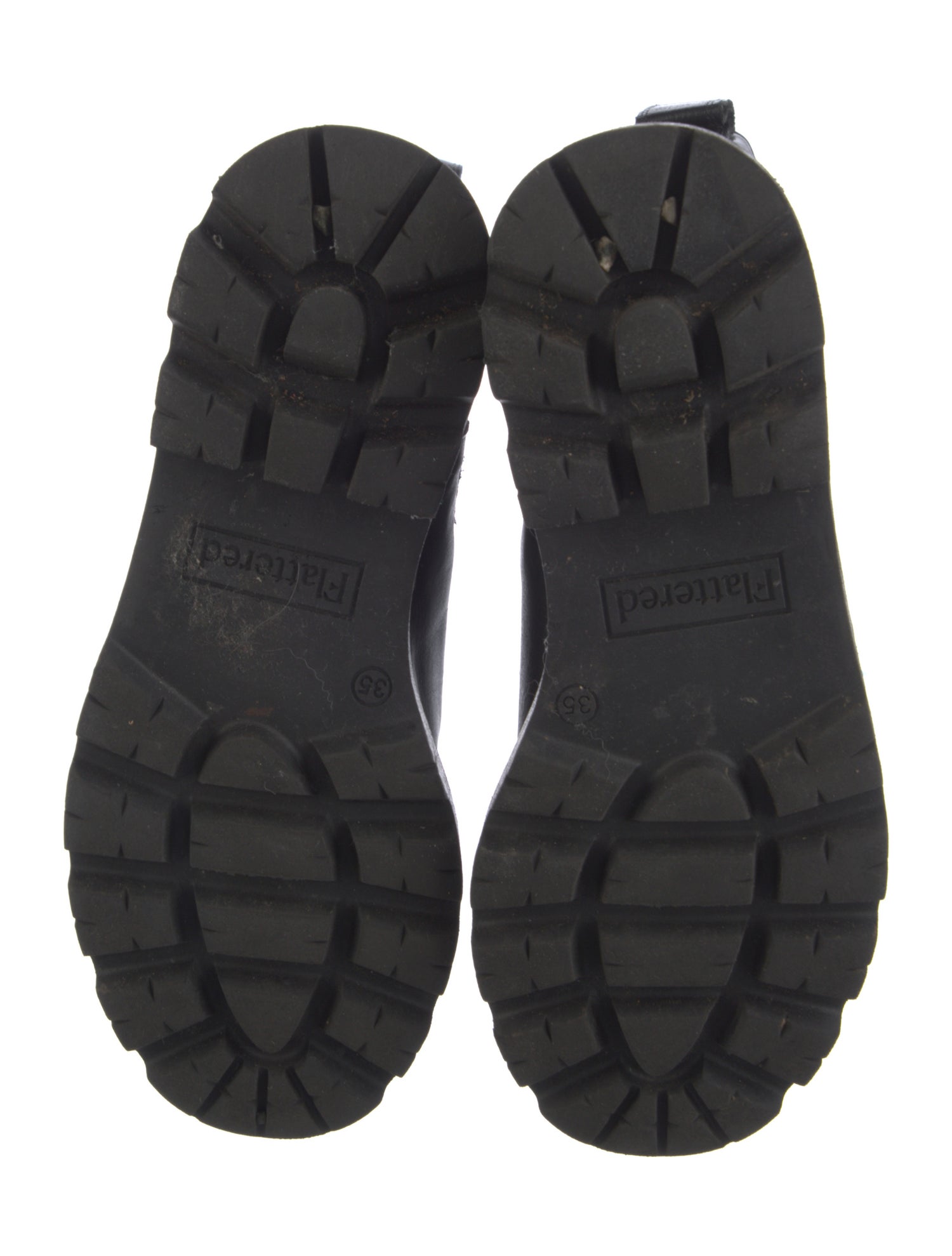 Flattered Leather Combat Boots